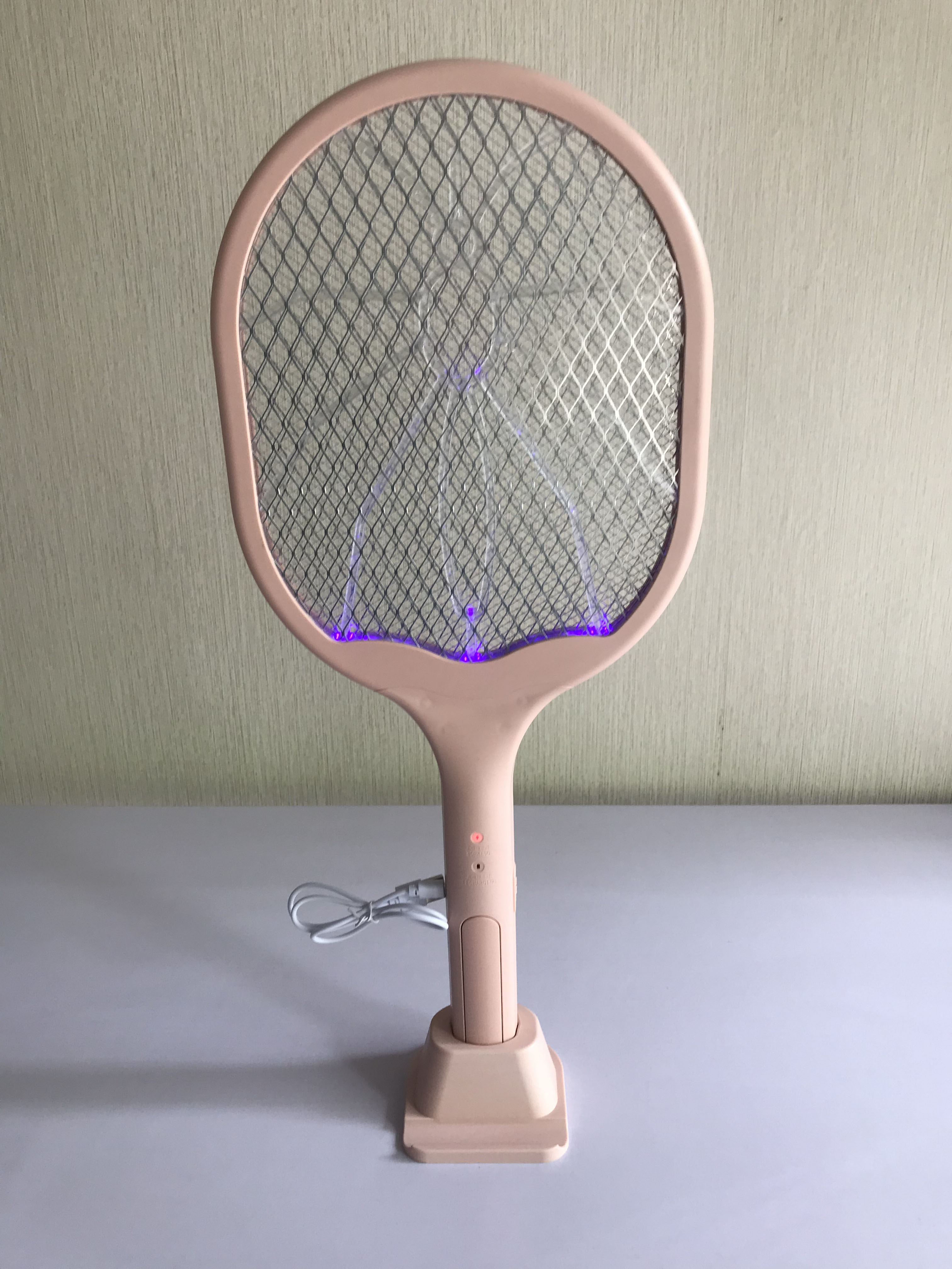 YJ-06U VERTICAL DUAL PURPOSE MOSQUITO RACKET WITH LAMP 