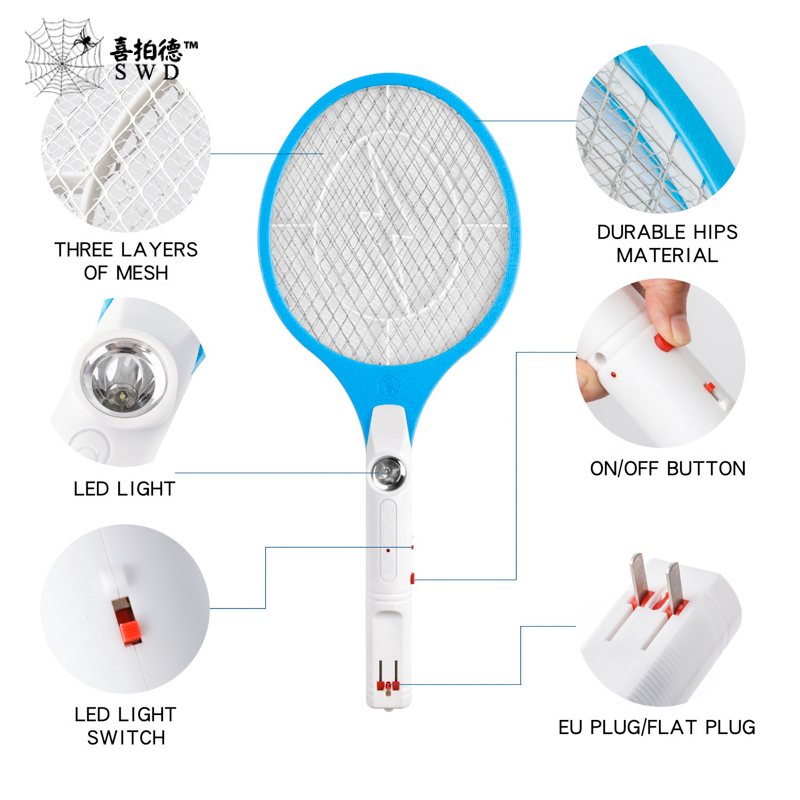 YJ-1603 MOSQUITO SWATTER WIGHT LIGHT